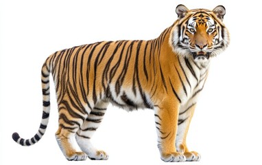 Animal  tiger isolated on white background 