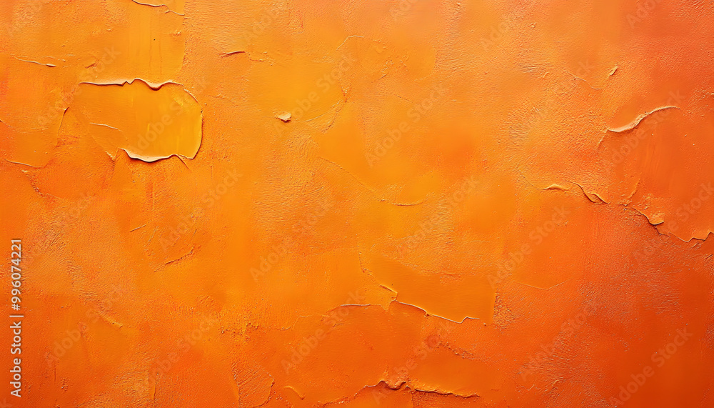 Sticker orange color painted background texture