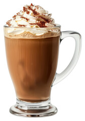 Delicious whipped cream hot chocolate