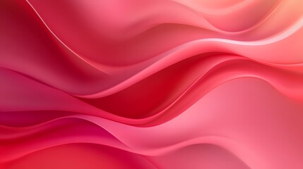 Fototapeta premium A beautiful abstract background of smooth lines in shades of red and pink, creating an elegant and stylish wallpaper for your design projects