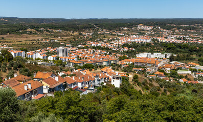 Aerial Cityscape Abrantes Portugal