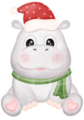 Hippopotamus and Christmas