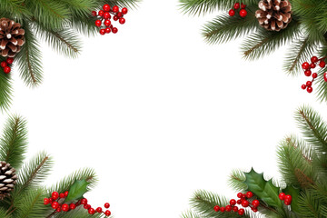 PNG  Frame border fir leaf christmas decoration backgrounds plant tree.