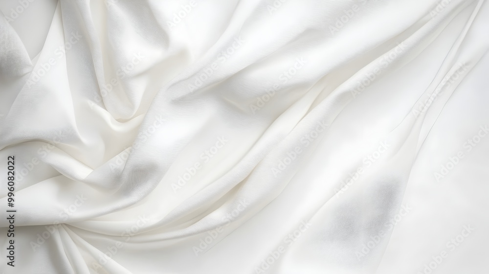 Aufkleber elegant white canvas texture backdrop with subtle shadowing and copy space for minimalist design