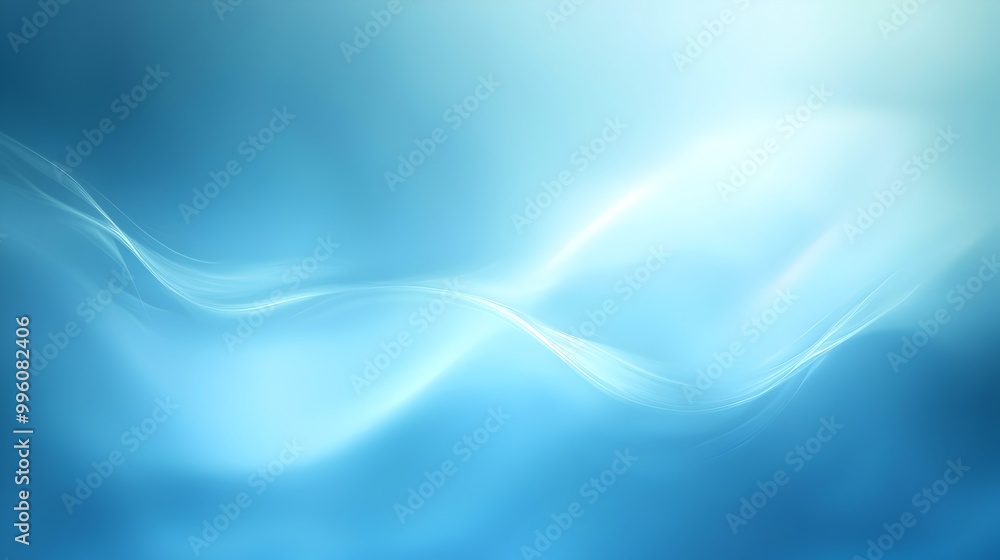 Aufkleber smooth blue gradient with subtle light effects and ample copy space for modern clean design