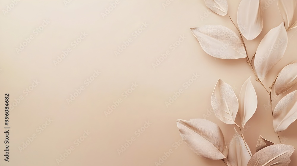 Aufkleber soft beige minimalist background with ample copy space for modern design