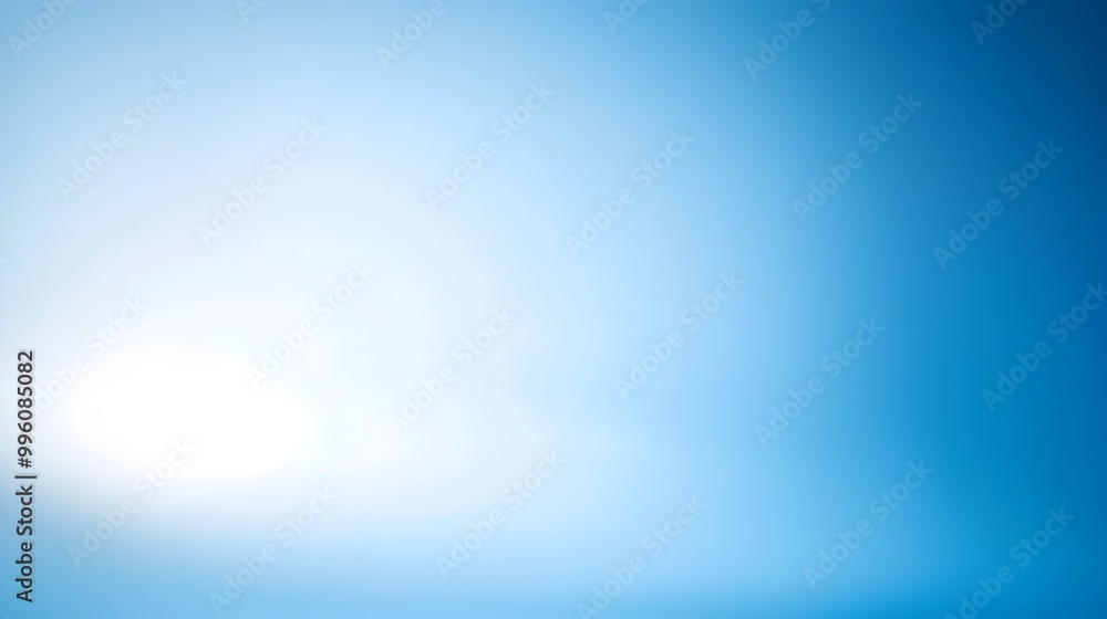Poster soft blue gradient transition with clean minimalist design and copy space