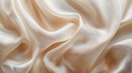 Obraz premium Soft,Elegant Fabric Folds in Neutral Tones with Ample Copy Space