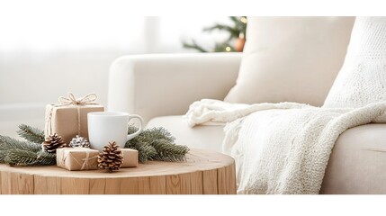 Stylish Holiday Decor for a Cozy Home - Festive Seasonal Decorations Creating a Warm and Cheerful Ambiance Perfect for Celebrating the Holiday Season