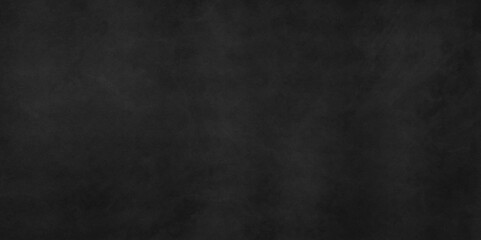 Old wall stone for dark black distressed grunge background wallpaper. rough concrete wall. Abstract black stone wall texture grunge rock surface. dark gray background backdrop. wide panoramic banner.