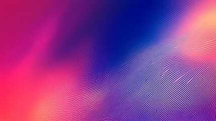 Abstract pink and blue gradient background with a wavy texture.