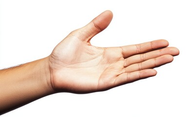 hand isolated stock photo on white background