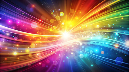 Obraz premium Abstract reflexion background texture with vibrant colors and light patterns, Abstract, reflexion, background, texture, vibrant