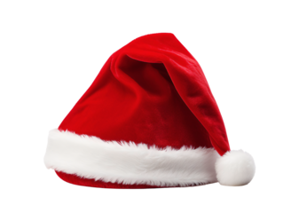 a red and white santa hat
