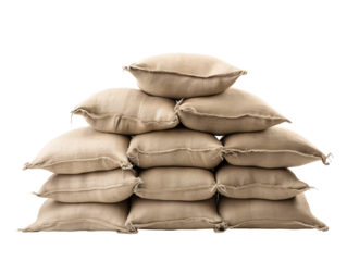 a stack of sacks stacked on top of each other