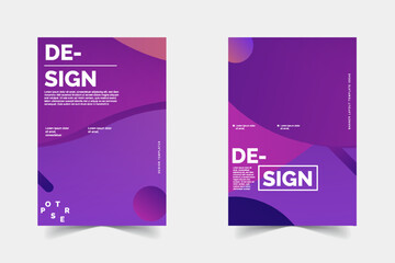 abstract colorfull poster background templates design