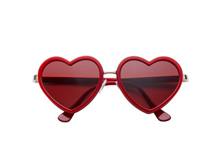 a red heart shaped sunglasses