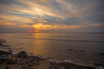 sunset on the Baltic Sea