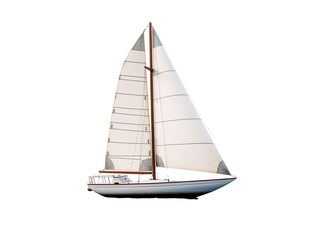 a sailboat with a white sail - Powered by Adobe