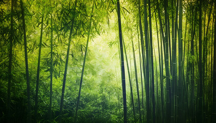 bamboo forest grunge background texture ai generative art