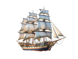 a sailboat with sails