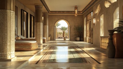 Obraz premium Modern Roman Egyptian incas luxury villa