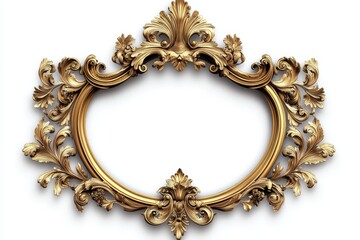 Ornate Gold Frame with Intricate Details