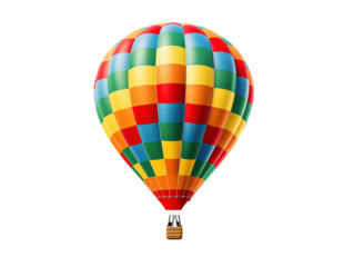 a colorful hot air balloon