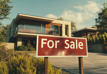 Obraz premium a modern home with a 