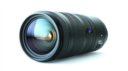 A camera lens designed for taking close-up photos or videos.  It's shown against a white background.