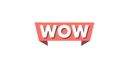 Obraz premium WOW ,creative vector illustration used for banner,poster,advertisements,Generated by AI