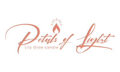 Candles minimal logo design vector
