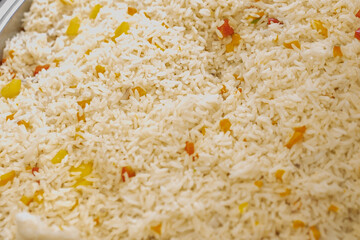white rice background