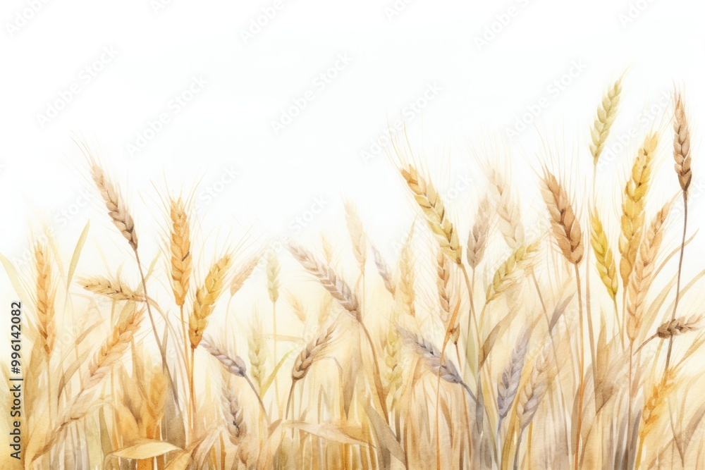 Poster Field wheat agriculture backgrounds.