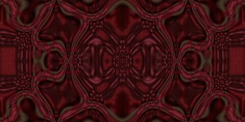 Abstract Kaleidoscope Geometry Psychedelic Art Pink Red Black White Pattern Background