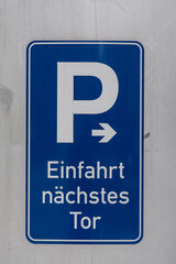 Parken Schild