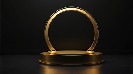 New Free podium 3d render of a modern interior best  light round podium