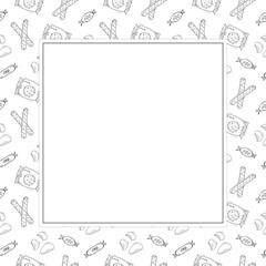 food background, fast food colllection frame,  food and drink frame background