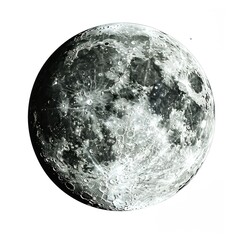 Detailed full moon photograph