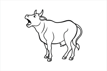 cow vector,  icon vector illustration,  cow silhouette of a cow isolated on a white background,  eps,  png,  svg,  vector, 