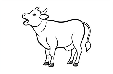 cow vector,  icon vector illustration,  cow silhouette of a cow isolated on a white background,  eps,  png,  svg,  vector, 