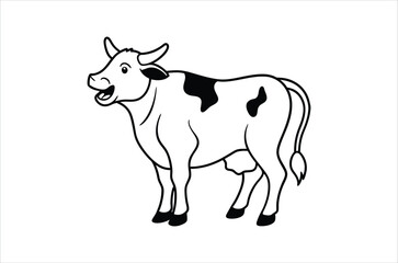 cow vector,  icon vector illustration,  cow silhouette of a cow isolated on a white background,  eps,  png,  svg,  vector, 