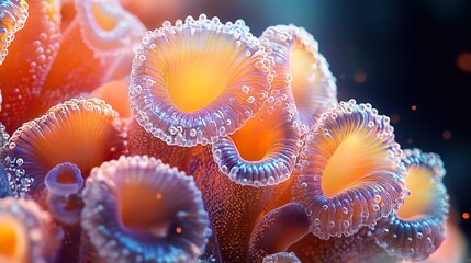 Vibrant Coral Reef Close-Up: A Symphony of Color and Texture
