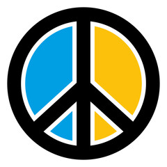 Peace Ukraine symbol