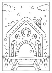 printable christmas coloring page for kid activity