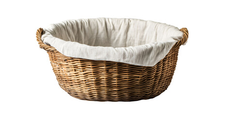 Obraz premium a basket with a white cloth inside. 