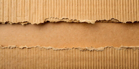 Brown ripped cardboard on background, cardboard, brown, ripped, torn,background, texture, material, packaging, recyclable