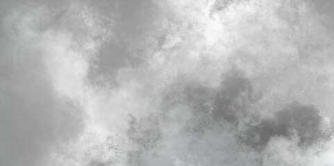 bstract white and gray isolated cloud cumulus clouds. Gray aquarelle painted realistic fog or mist smoky textured canvas design. White and ash messy wall stucco texture background.