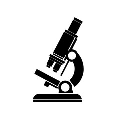 microscope isolated on white