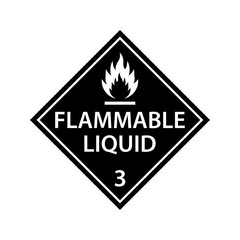 Flammable Liquid warning sign